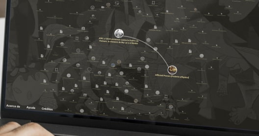 Extracto de pantalla de la web de Contra archivos imposibles del Museo Reina Sofia