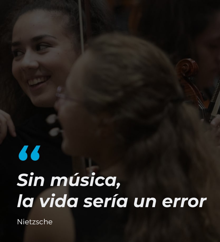 Imagen de chicas músicas sonrientes