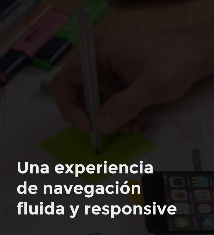 Imagen de persona navegando por movil