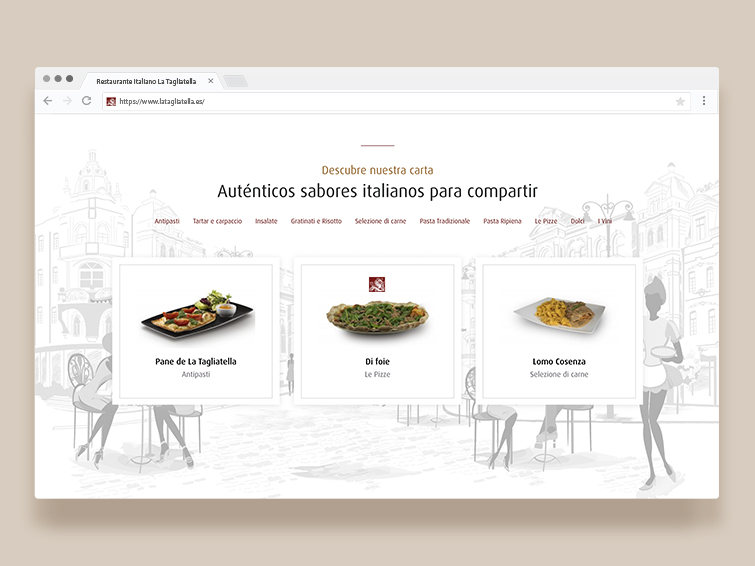 Pantalla La Tagliatella